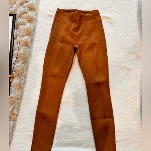 Spanx suede legging size small color chestnut